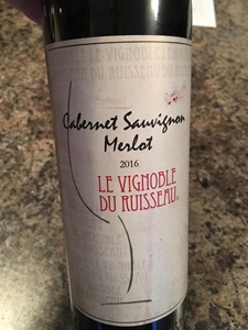 Le Vignoble Du Ruisseau Cabernet Sauvignon Merlot 2016